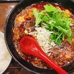 ラーメン 麻辣 - 「麻婆麺」880円＋「ライス」120円