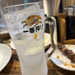 とり源 - 焼酎のソーダ割り
