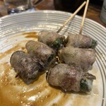 とり源 - しそ巻き…豚バラ＋しそ…が…美味し！