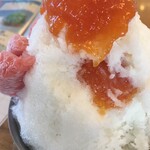 カフェ ド ヒラオカ - 中にもライチのシロップが入ってますよ！