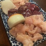 炭焼厨房HAKO - 三種盛り　シマチョウ・上ミノ・レバ