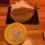 またたび堂 - アジフライ　ディルソース付き