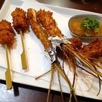 美食カツダイニング こもれび - 今日のオススメから。島らっきょうの香りと食感は最高ですね。