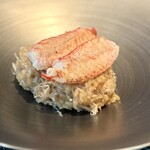 蒼 - 「妥協」なんて言葉とは一番縁遠いシェフが、種を変えて通年用意くださる蟹のリゾットは、この日も毛蟹の凝縮した旨味が最高でした！