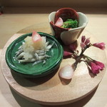 Ippei - 氷魚のおろしがけと、菜の花のお浸し