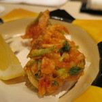 くろぎ - 桜海老と芹のかき揚げ