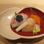 くろぎ - 造り　鯛　平貝　アオリ烏賊