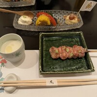 鳳 - 前菜と最初の焼き鳥