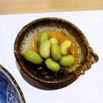 鮨処 有馬 - 枝豆 出汁醬油漬け