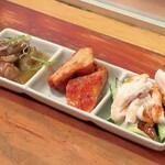 やきとり 正や - アテ３種盛り