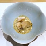 鮨処 有馬 - 蝦夷あわび 肝ソース