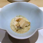 鮨処 有馬 - 蝦夷あわび 肝ソース