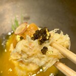 品川 かに雅 - ズワイガニのほぐし身とマンゴーソース