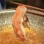 品川 かに雅 - 『タラバガニ』『ズワイガニ』しゃぶしゃぶ