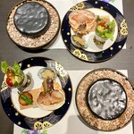 品川 かに雅 - 『タラバガニ』『ズワイガニ』『鮑』の焼き物