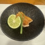 炭匠 御厨 - むね肉のたたき