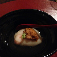 えびす あふそや - ホワイトアスパラのくず豆腐
                