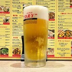 再来軒 - スーパードライの生ビールです(o^^o)