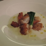 リストランテ　アニモフェリーチェ - 金目鯛ほたてハマグリのソテー　カブのスープ