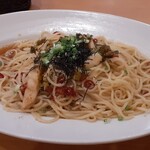 ぎをん椿庵 - きのこのバター醬油パスタ（大盛）