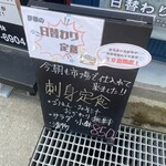 旬鮮寿し 夢華 - 店前メニュー