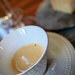 蒼 - 神の食べ物。赤座海老のビスク