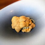 蒼 - そして、最も好きなお料理の一つ「冷製フェデリーニ」 今回も最高の、福井小浜の赤雲丹です。