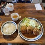 洋食やタイガー - 特製メンチカツセット@1280