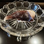 にくの匠 三芳 - 宮津の天然巨大とり貝の炙り