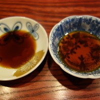 ゆうがた - 左醤油　右ポン酢　