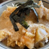 天ぷらふく西 禅と匠 - 天とろ膳2600円　とろろとかき揚げの丼