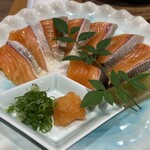 竈flamme 炭三郎 - サクラマスのしゃぶしゃぶ