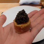 銀座 大石 - キャビア、エビ