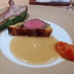 銀座 大石 - 子羊のパイ包み焼き、子羊の香草焼き