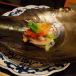 赤坂 きた福 - たいら貝 みる貝 赤貝と春野菜 2014.3.2x