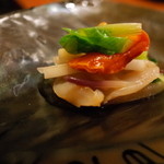 赤坂 きた福 - たいら貝 みる貝 赤貝と春野菜 2014.3.2x