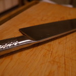 赤坂 きた福 - 【蟹の準備】まな板と包丁 2014.3.2x