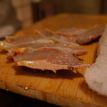 赤坂 きた福 - きれいに捌かれた蟹の足 2014.3.2x