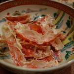 赤坂 きた福 - 殻入れも素敵な器です 2014.3.2x