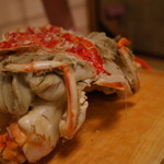 赤坂 きた福 - 第4の足（甲羅の中に隠れている掃除専用の足） 2014.3.2x