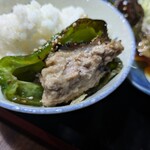 ナカガワ☆スエ食堂 - ピーマンの肉詰め　この餡が絶品！どうやったらこんな味付けが出来るのか？