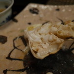 赤坂 きた福 - 足の付け根は蟹酢で 2014.3.2x