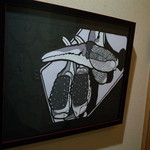 赤坂 きた福 - トイレにも蟹の切り絵 2014.3.2x