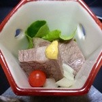 和田金 - 寿き焼コース 竹(14000円)・塩蒸しマリネ