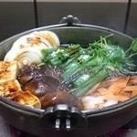 和田金 - 寿き焼コース 竹(14000円)・野菜と豆腐