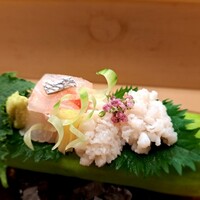 赤坂 菊乃井 - ⚫向付
                    「明石天然鯛　鱧落とし　あしらい一式」　