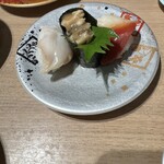 回転寿司 鮮 - 貝3点