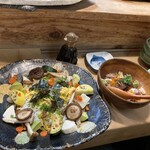 鮨 笹元 - 野菜たっぷりのバラちらし