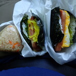 ポーク玉子おにぎり くじら - 