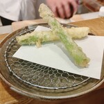 てんぷら ひら井 - グリーンアスパラ